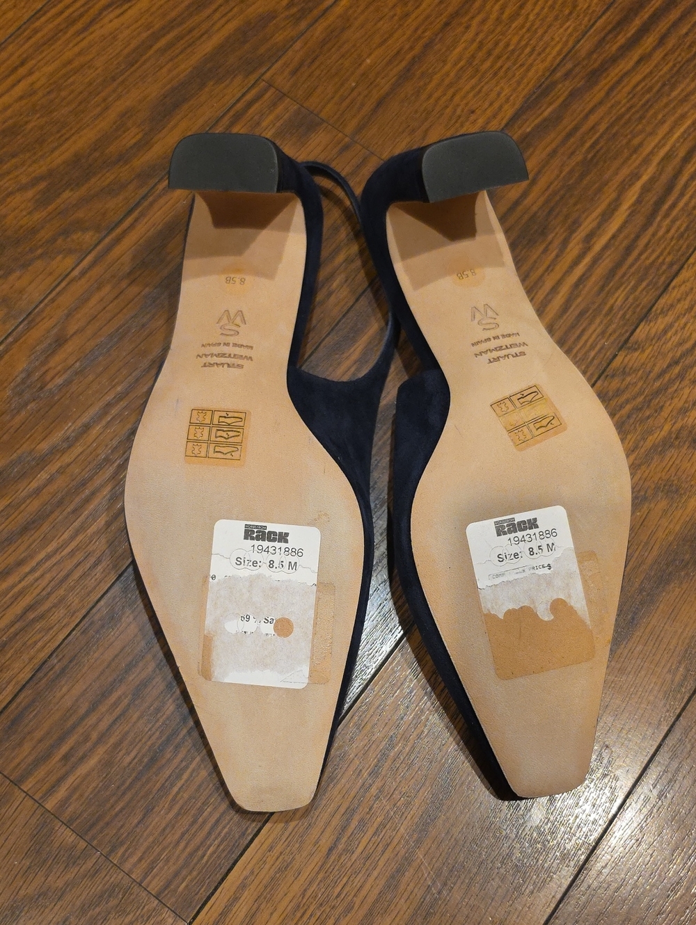 Stuart Weitzman Stassi Slingback Pump In Blue - Picture 11 of 12